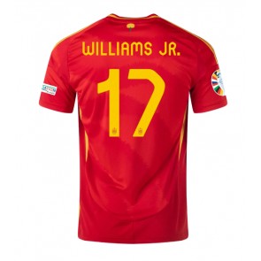 Spanien Nico Williams #17 Replika Hjemmebanetrøje EM 2024 Kortærmet